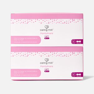 Caring Mill&trade; Extra Long Daily Panty Liners, 92 ct. (2-Pack)