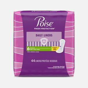 Poise Daily Liners, Incontinence Panty Liners